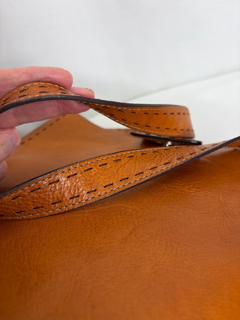 Vintage Fossil Sedona Tan Leather Crossbody Bag - Picture 7 of 16